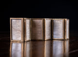 1878 Miniature London Almanac In Six-Fold Brass Glazed Travelling Mount - Harrington Antiques