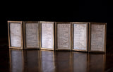 1878 Miniature London Almanac In Six-Fold Brass Glazed Travelling Mount - Harrington Antiques