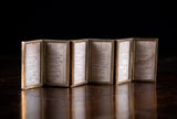 1878 Miniature London Almanac In Six-Fold Brass Glazed Travelling Mount - Harrington Antiques