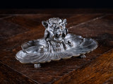 19th Century Bronze Hidden Devil Bird Inkwell - Harrington Antiques