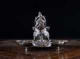 19th Century Bronze Hidden Devil Bird Inkwell - Harrington Antiques