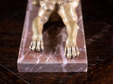 19th Century Gilt Bronze Mastiff Dog - Harrington Antiques