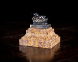 19th Century Grand Tour Silver Gilt & Marble Desk Weight - Harrington Antiques