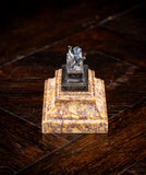 19th Century Grand Tour Silver Gilt & Marble Desk Weight - Harrington Antiques