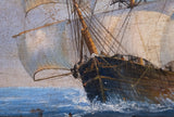 19th Century Oil Of Barque Sailing Ship - Harrington Antiques