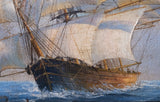19th Century Oil Of Barque Sailing Ship - Harrington Antiques