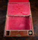 19th Century Primitive Parquetry Writing Slope - Harrington Antiques