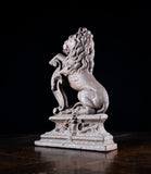 19th Century Rampant Lion Cast Iron Door Stop - Harrington Antiques