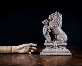 19th Century Rampant Lion Cast Iron Door Stop - Harrington Antiques
