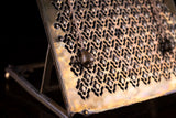 Folding Enamel Coated Brass Book Rest / Lectern, c.1890