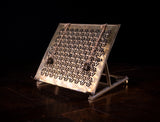 Folding Enamel Coated Brass Book Rest / Lectern, c.1890