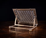 Folding Enamel Coated Brass Book Rest / Lectern, c.1890