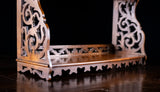 Mahogany Fretwork Wall Shelf, c.1880