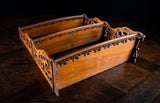 Mahogany Fretwork Wall Shelf, c.1880