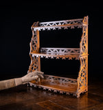 Mahogany Fretwork Wall Shelf, c.1880