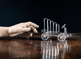 Edwardian Novelty Car Toast Rack by Van Bergh Silver Plate Co.