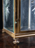 Large Brass & Cut Glass Hall Lantern, c.1910