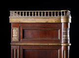 Miniature Louis XVI Mahogany, Bronze & Marble Commode