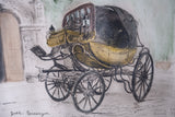 Ludwig Michalek (1859-1942) - Goethe's Reisewagen. Etching. 1911.