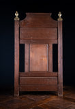 Early Victorian Oak & Brass Hall Stick Stand by James Shoolbred & Co