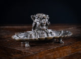 19th Century Bronze Hidden Devil Bird Inkwell