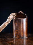 Large Elm Double Compartment Candle Box, c.1800
