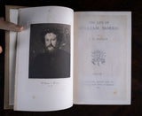 1899 The Life Of William Morris by J. W. Mackail. First Edition. 2 Volume Set.