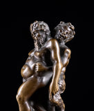 After Pierre Legros The Elder (1629-1714) - Bronze Silenus, Pan & Nereid - Harrington Antiques