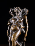 After Pierre Legros The Elder (1629-1714) - Bronze Silenus, Pan & Nereid - Harrington Antiques