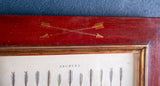 Antique Print Archery 'A View of Arrows & Arrow Heads...' Published by J. Wilkes, 1797 - Harrington Antiques