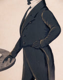 Early 19th Century Gilded Silhouette Of A Standing Gentleman - Harrington Antiques