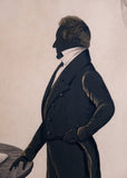 Early 19th Century Gilded Silhouette Of A Standing Gentleman - Harrington Antiques