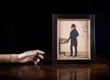 Early 19th Century Gilded Silhouette Of A Standing Gentleman - Harrington Antiques