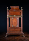 Early Victorian Oak & Brass Hall Stick Stand by James Shoolbred & Co - Harrington Antiques