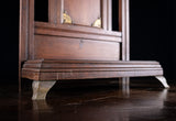 Early Victorian Oak & Brass Hall Stick Stand by James Shoolbred & Co - Harrington Antiques