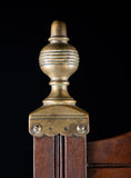 Early Victorian Oak & Brass Hall Stick Stand by James Shoolbred & Co - Harrington Antiques