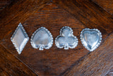 Four Playing Card Suit Dishes by A & J Zimmerman, 1898 - Harrington Antiques