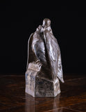 Frederique Cederlund-Ozanne (1880-1966) - Nickel Bronze Embracing Pigeons - Harrington Antiques