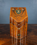 George III Sheraton Period Painted Knife Box, c.1790 - Harrington Antiques