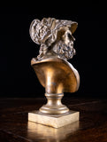 Gilt Bronze Bust Of Ajax, c.1880 - Harrington Antiques