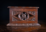 Gothic Revival Oak Letter / Correspondence Box, c.1880 - Harrington Antiques