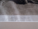 Herbert Dicksee (1862 - 1942) - 'Waiting For Master'. Signed Etching. - Harrington Antiques