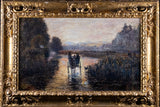 John William Buxton Knight (1843 - 1908) - 'The Only Way'. Oil On Canvas. - Harrington Antiques