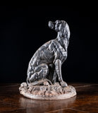 Large 19th Century Cast Iron Dog Doorstop - Harrington Antiques
