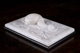 Large 19th Century Marble & Slate Snail Paperweight - Harrington Antiques