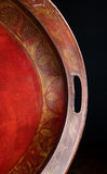 Large Regency Red & Gilt Toleware Tray, c.1830 - Harrington Antiques