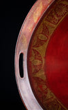 Large Regency Red & Gilt Toleware Tray, c.1830 - Harrington Antiques