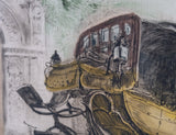Ludwig Michalek (1859 - 1942) - Goethe's Reisewagen. Etching. 1911. - Harrington Antiques