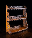 Mahogany Fretwork Wall Shelf, c.1880 - Harrington Antiques