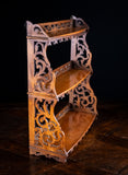 Mahogany Fretwork Wall Shelf, c.1880 - Harrington Antiques